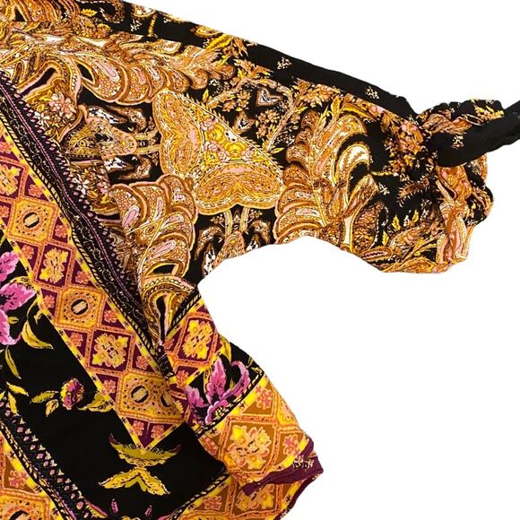 Free People Small Catch Me If You Can Kimono / Tunic in Dark Combo Long Sleeve - Picture 6 of 9